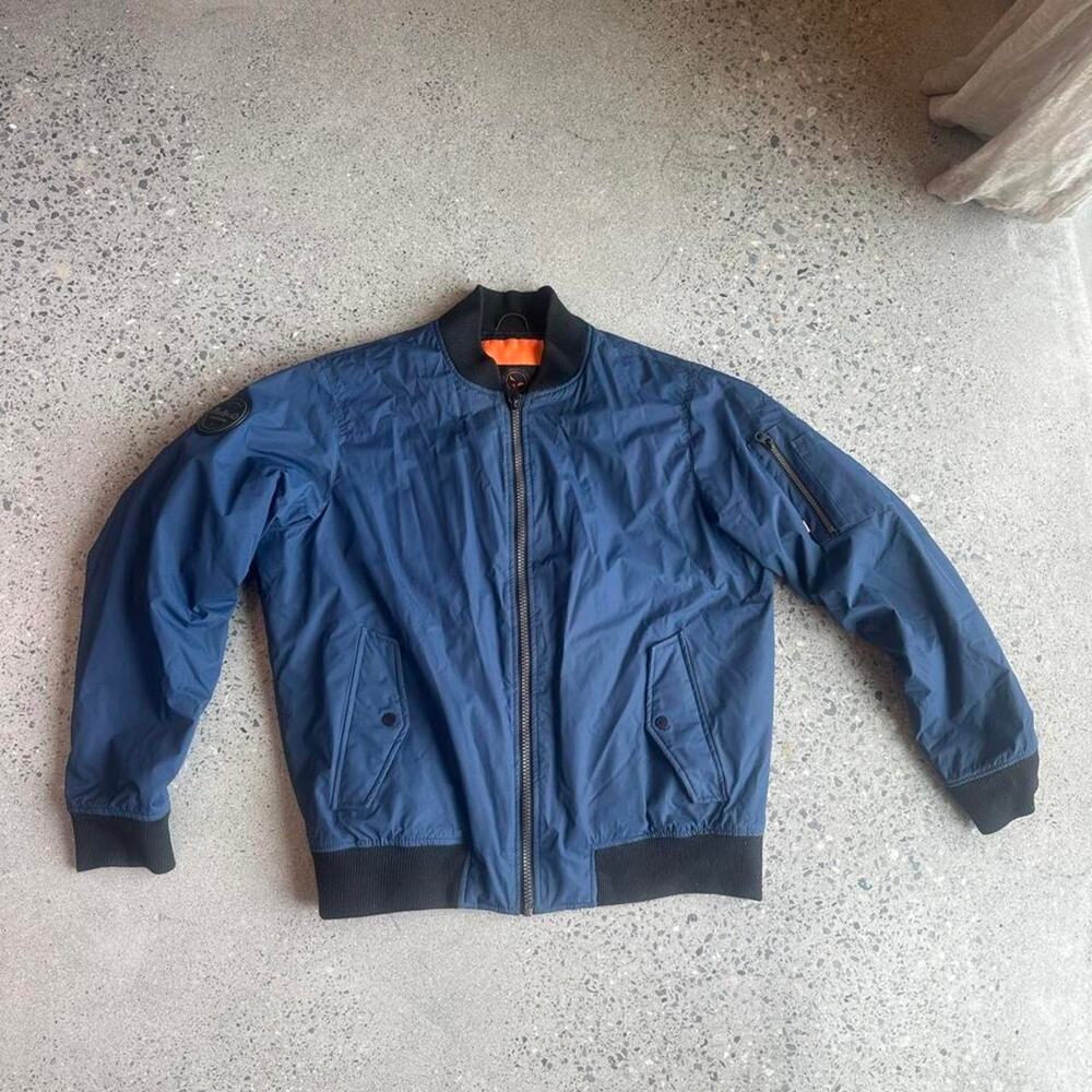 Hawke & Co. MA-1 Bomber Jacket, men’s large navy Insulated Flight Jacket
